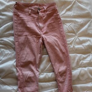 American Eagle Salmon High Rise Jeggings